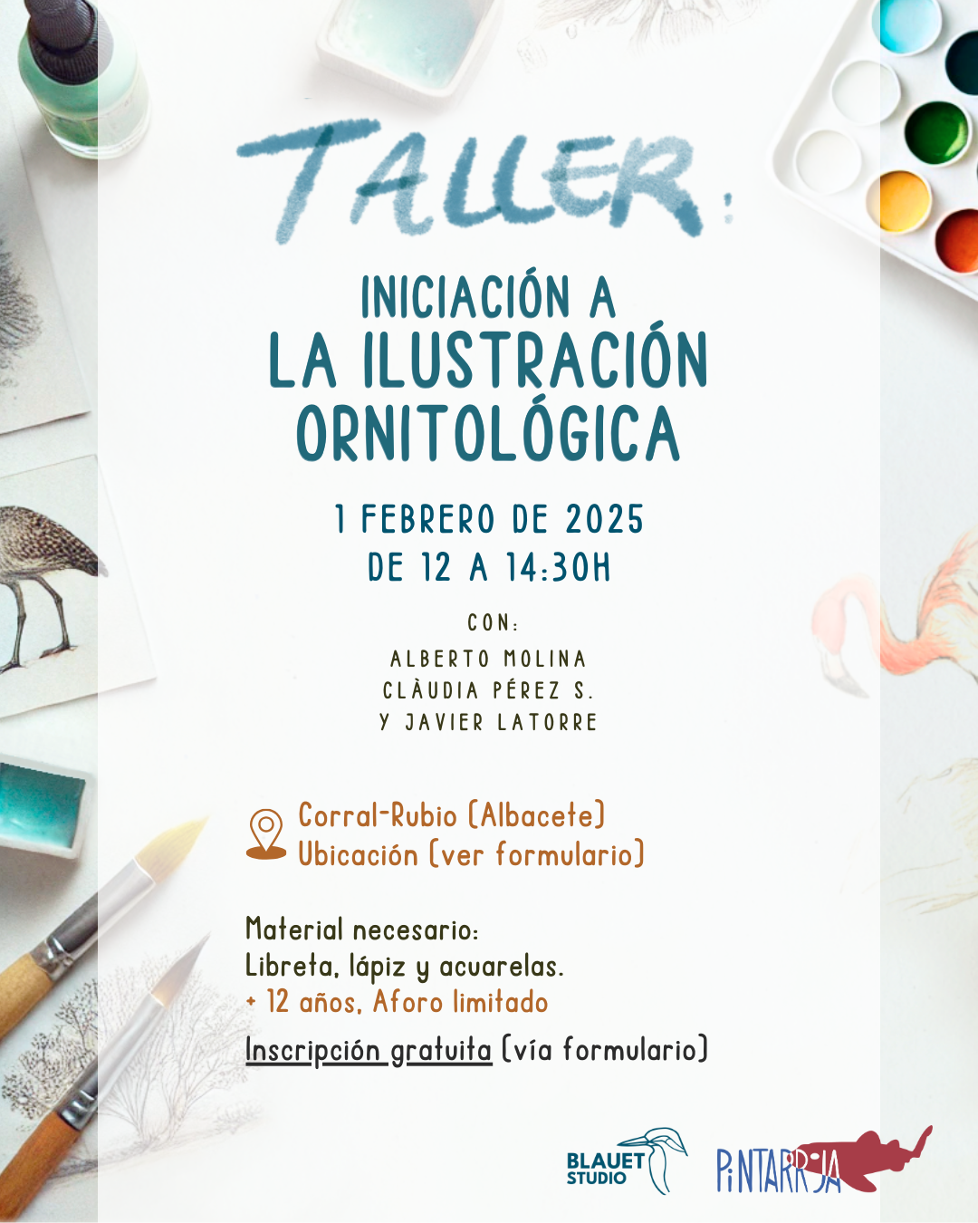 Taller d’il·lustració científica al II Festival Comarcal de les Aves (1 de febrero)